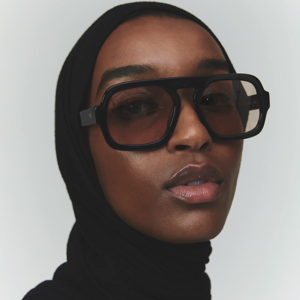 Elisa Johnson Jane Sunglasses - Gloss Black